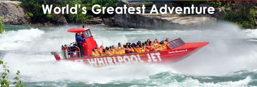 try the whirlpool jet boat at niagara falls